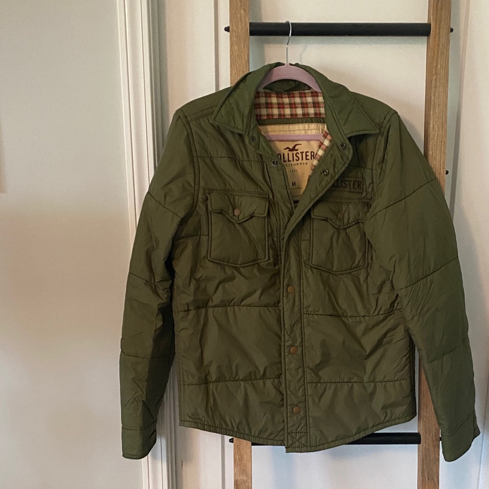 Hollister Young Men's Military Green Field Jacket
